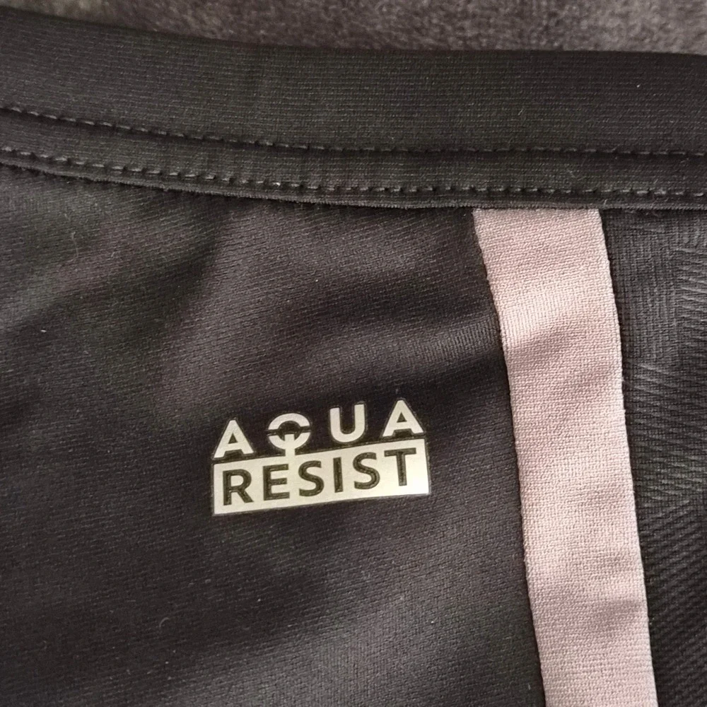 Nabaiji Mens Aqua Resist Swim Trunks Black Side Stripe Drawstring Swimwear L